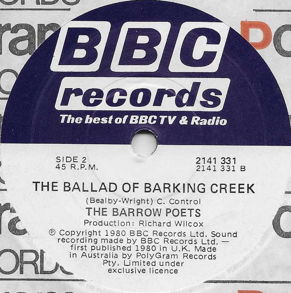 2141 331 The pheasant plucker's song The Barrow Poets from the BBC records and Tapes library Label